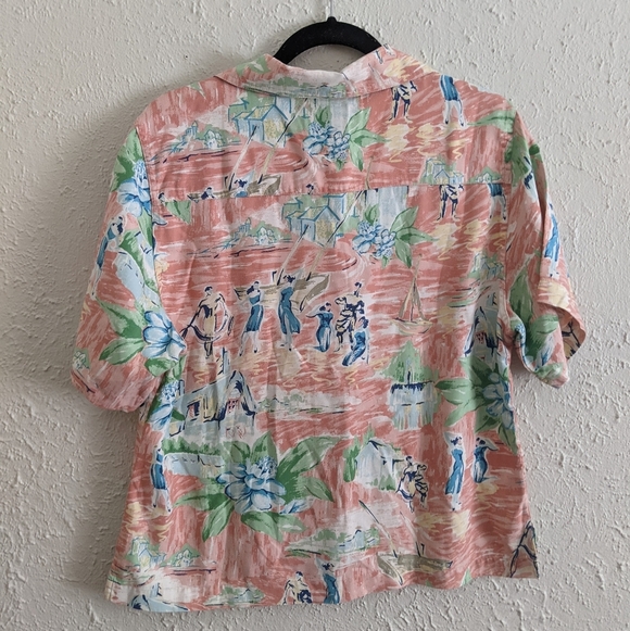 Kylani Bay Silk Hawaiian Shirt - Picture 6 of 6
